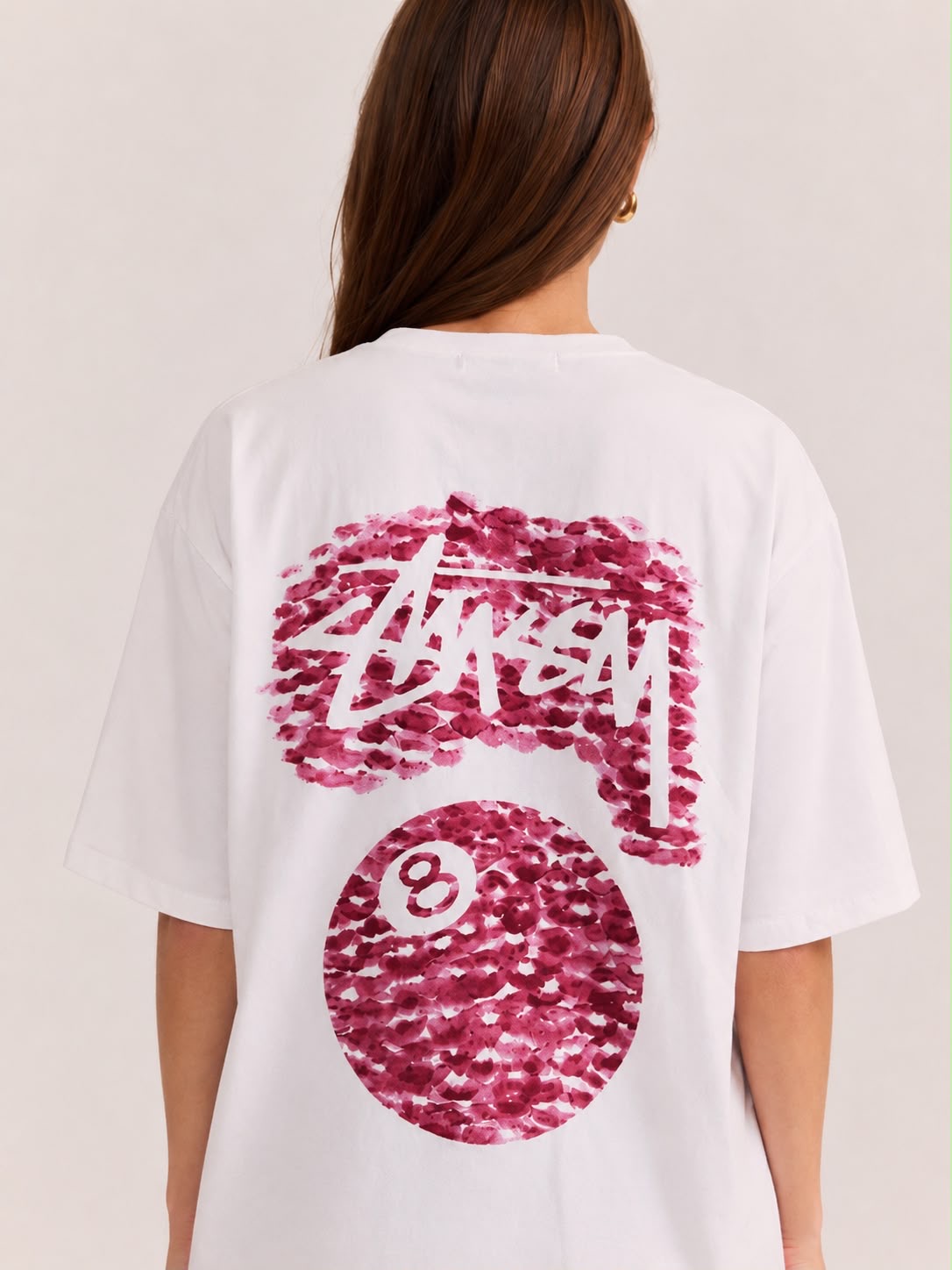 Close-up of the Studio Lyn 8-Ball back print
