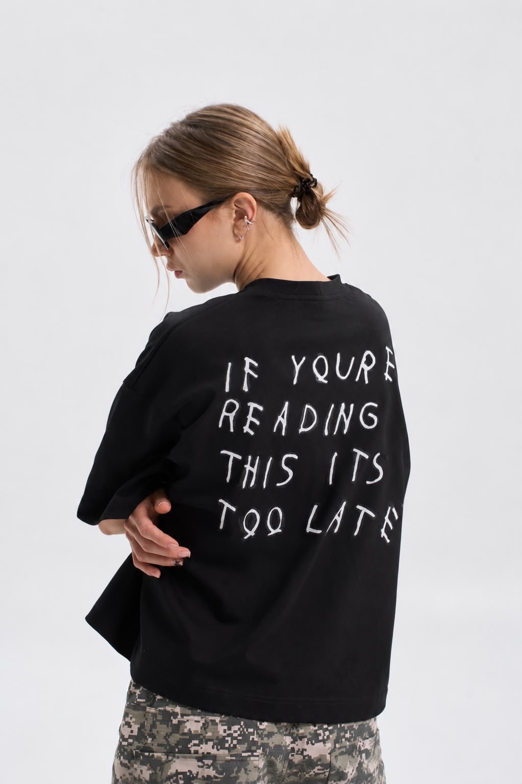Too Late Tee back view